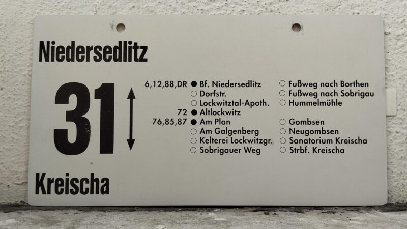 31 Nie­der­sedlitz – Kreischa
