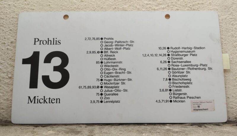 13 Prohlis – Mickten