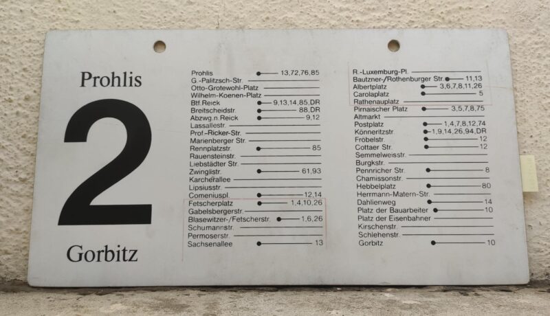 2 Prohlis – Gorbitz