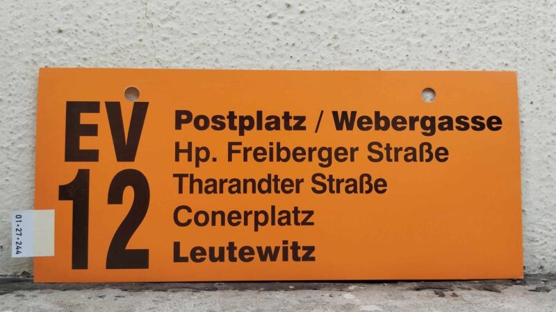 EV 12 Postplatz /​ Weber­gasse – Leutewitz