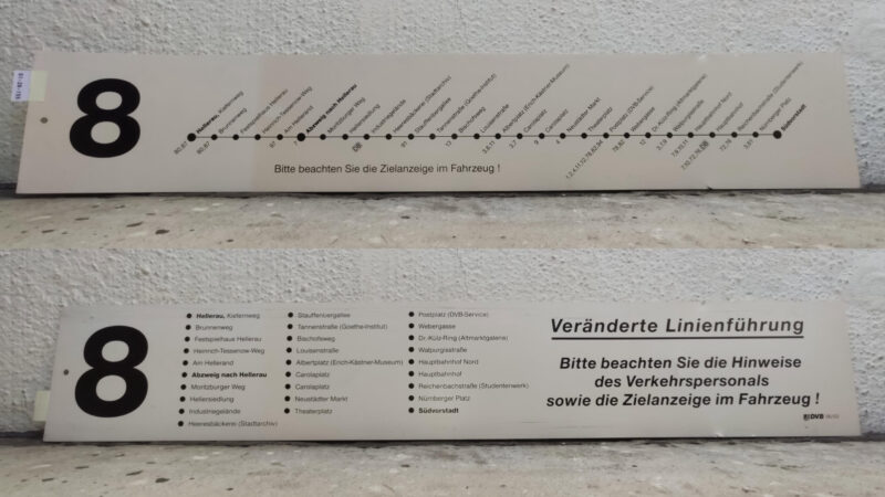 8 Hellerau, Kie­fernweg – Abzweig nach Hellerau – Süd­vor­stadt