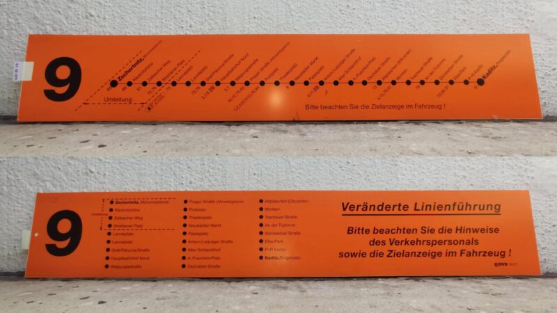 9 Zschertnitz,Münzmeisterstr. – Kaditz,Riegelplatz