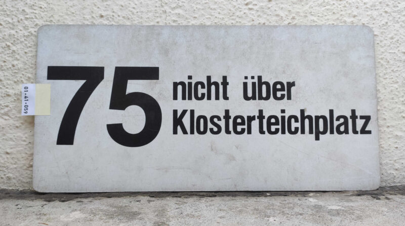 75 nicht über Klo­ster­teich­platz