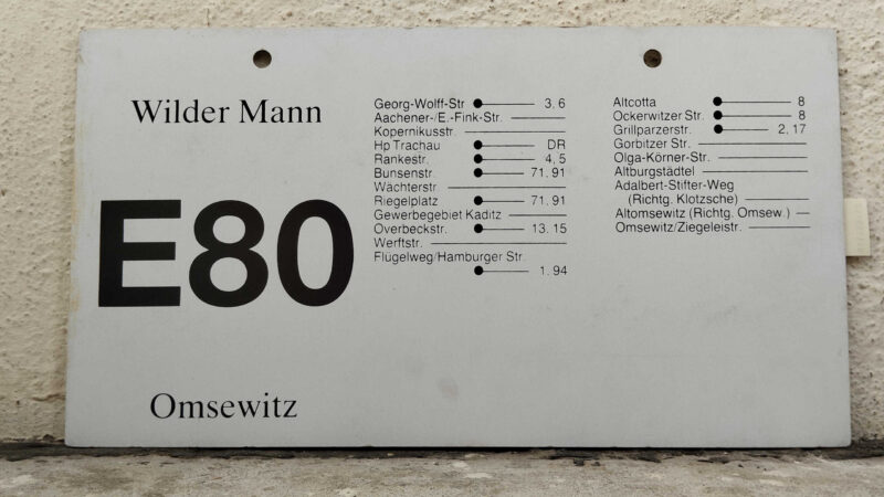 E80 Wilder Mann – Omsewitz