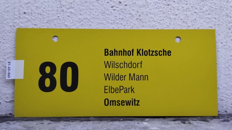 80 Bahnhof Klotzsche – Omsewitz