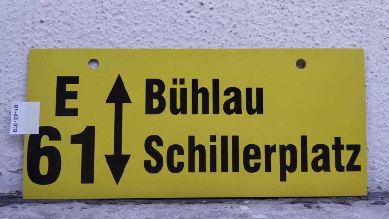 E 61 Bühlau – Schil­ler­platz
