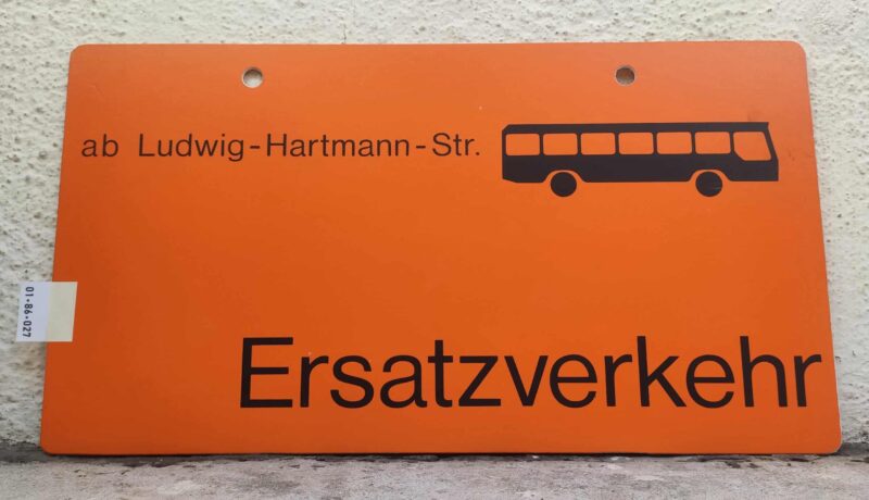 ab Ludwig-Hartmann-Str. [Bus neu] Ersatz­ver­kehr