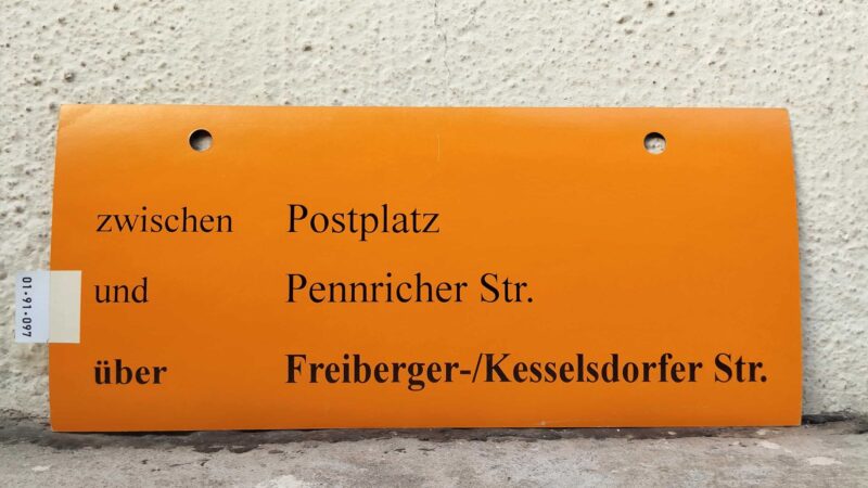 zwischen Postplatz und Penn­ri­cher Str. über Frei­berger-/Kes­sels­dorfer Str.