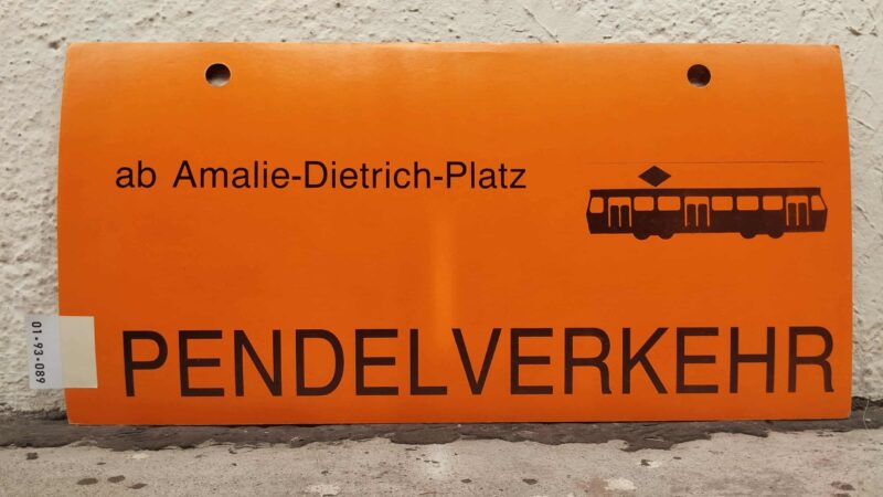 ab Amalie-Dietrich-Platz [TRAM neu] PENDELVERKEHR