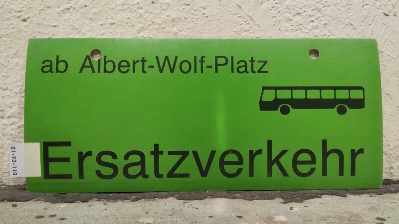 ab Albert-Wolf-Platz [Bus neu] Ersatz­ver­kehr