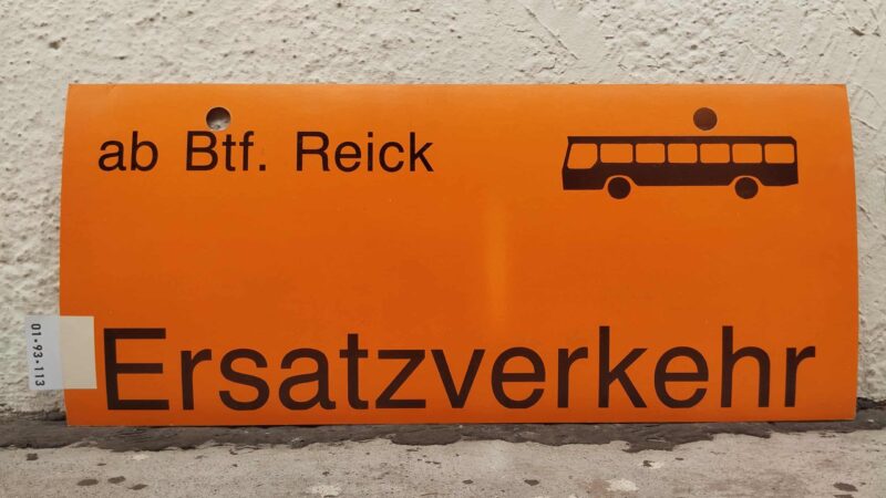 ab Btf. Reick [Bus neu] Ersatz­ver­kehr