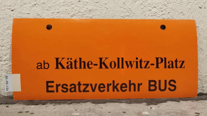 ab Käthe-Kollwitz-Platz Ersatz­ver­kehr BUS