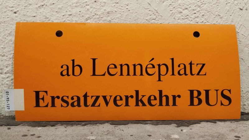 ab Len­né­platz Ersatz­ver­kehr BUS