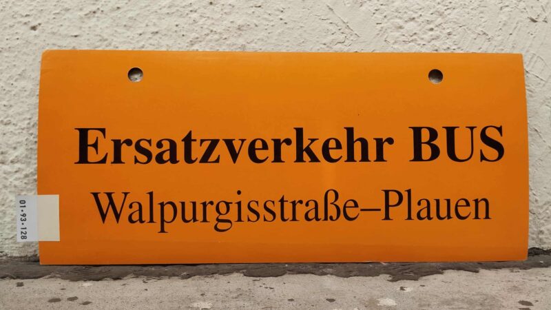 Ersatz­ver­kehr BUS Wal­pur­gis­straße-Plauen