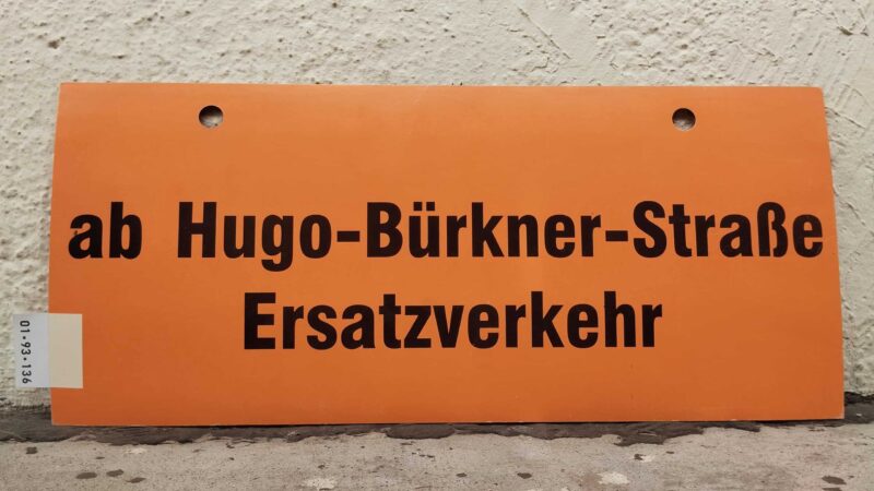 ab Hugo-Bürkner-Straße Ersatz­ver­kehr