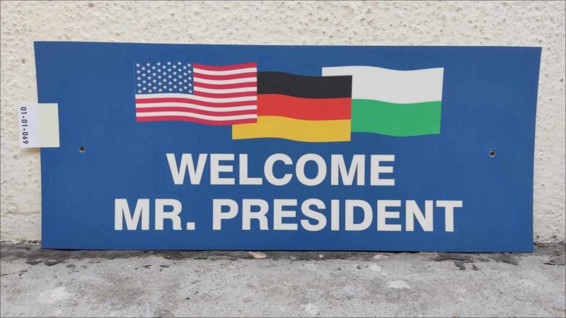 [Flagge USA] [Flagge DE] [Flagge Sachsen] WELCOME MR. PRESIDENT