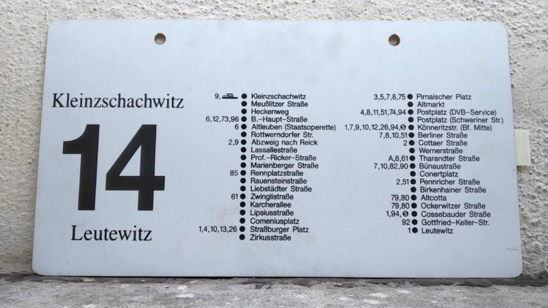 14 Klein­zschach­witz – Leutewitz