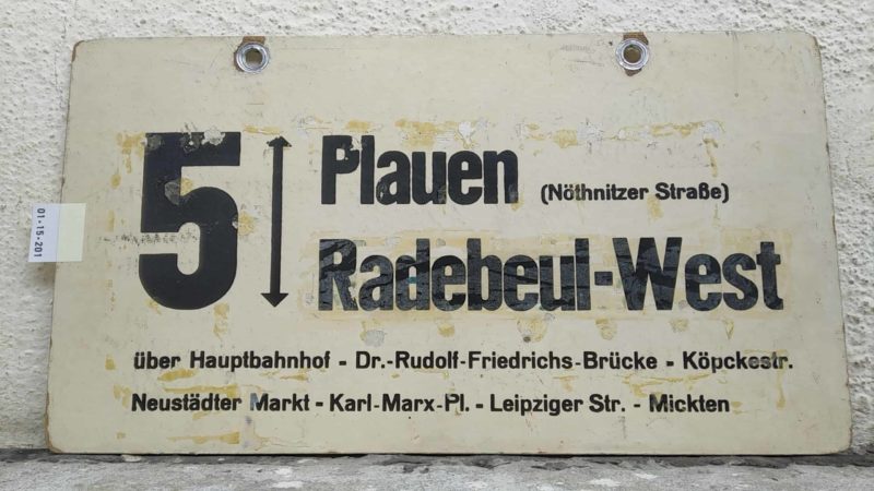 5 Plauen (Nöth­nitzer Straße) – Radebeul-West