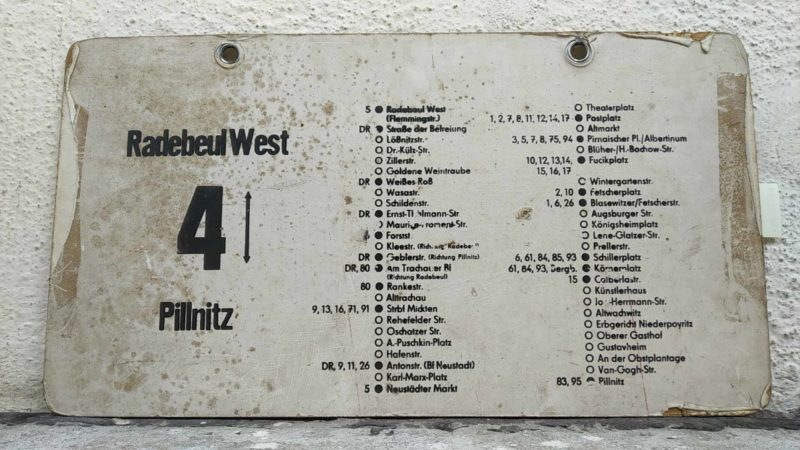 4 Radebeul West – Pillnitz