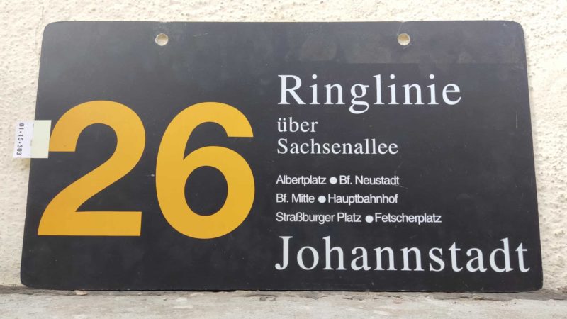 26 Ringlinie über Sach­sen­allee Johann­stadt
