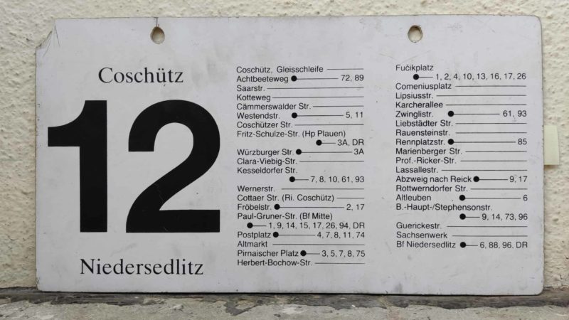 12 Coschütz – Nie­der­sedlitz