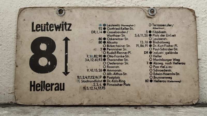 8 Leutewitz – Hellerau 8 Leutewitz – Hellerau