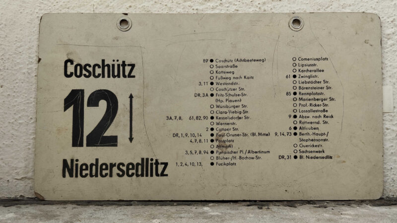 12 Coschütz – Niedersedlitz 12 Coschütz – Niedersedlitz