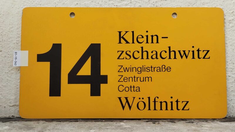 14 Klein- zschachwitz – Wölfnitz 14 Klein- zschachwitz – Wölfnitz