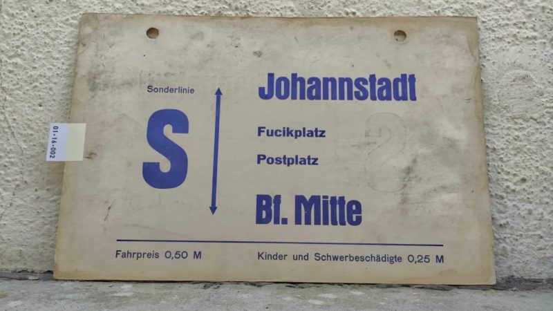 Son­der­linie S Johann­stadt – Bf. Mitte