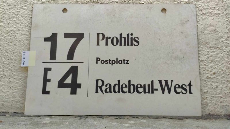 17/​E 4 Prohlis – Radebeul-West