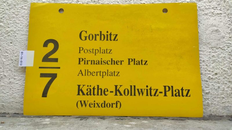 2/​7 Gorbitz – Pirnai­scher Platz – Käthe-Kollwitz-Platz (Weixdorf)