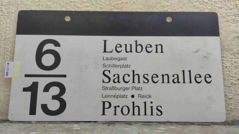 6/​13 Leuben – Sach­sen­allee – Prohlis