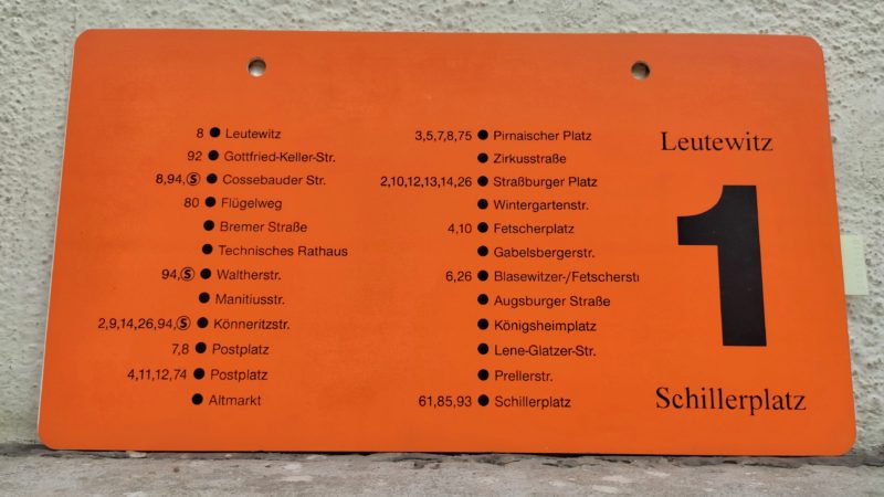 1 Leutewitz – Schil­ler­platz