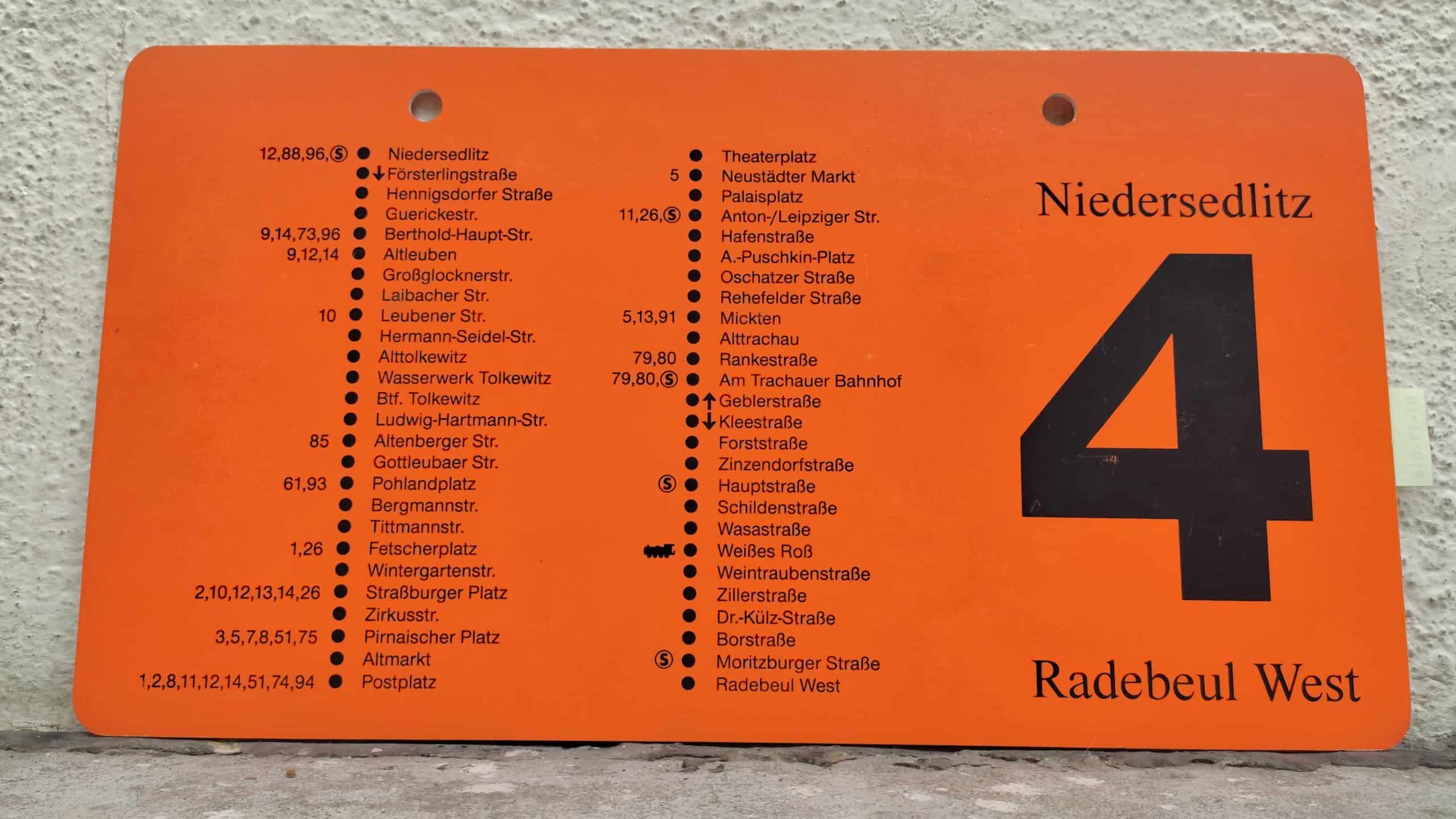 4 Niedersedlitz – Radebeul West #2