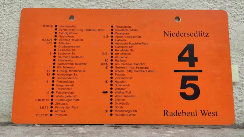4/5 Niedersedlitz – Radebeul West 4/5 Niedersedlitz – Radebeul West