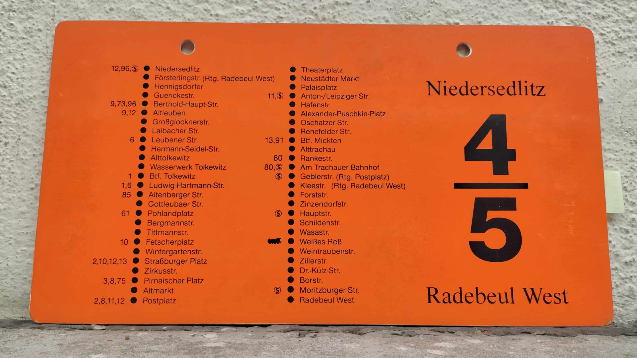 4/5 Niedersedlitz – Radebeul West #2