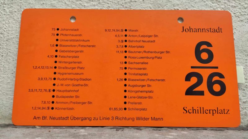 6/​26 Johann­stadt – Schil­ler­platz