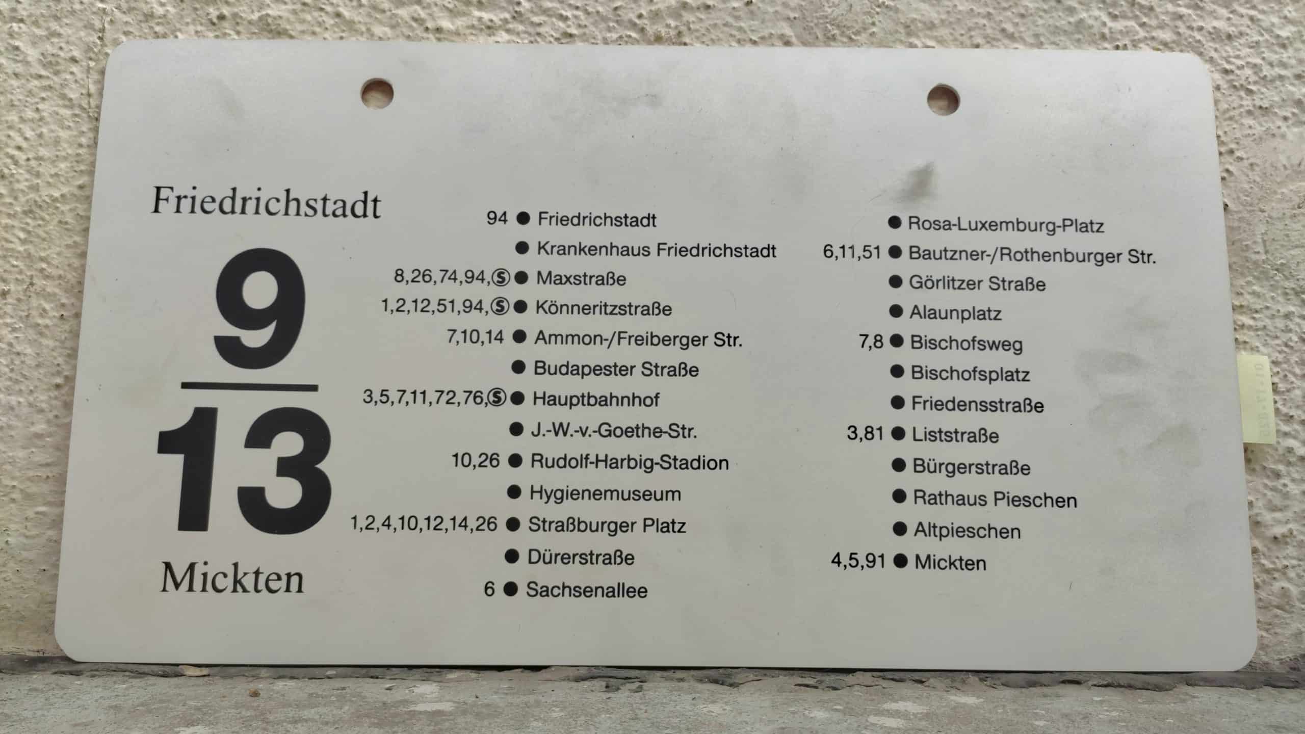 9/13 Friedrichstadt – Mickten #2