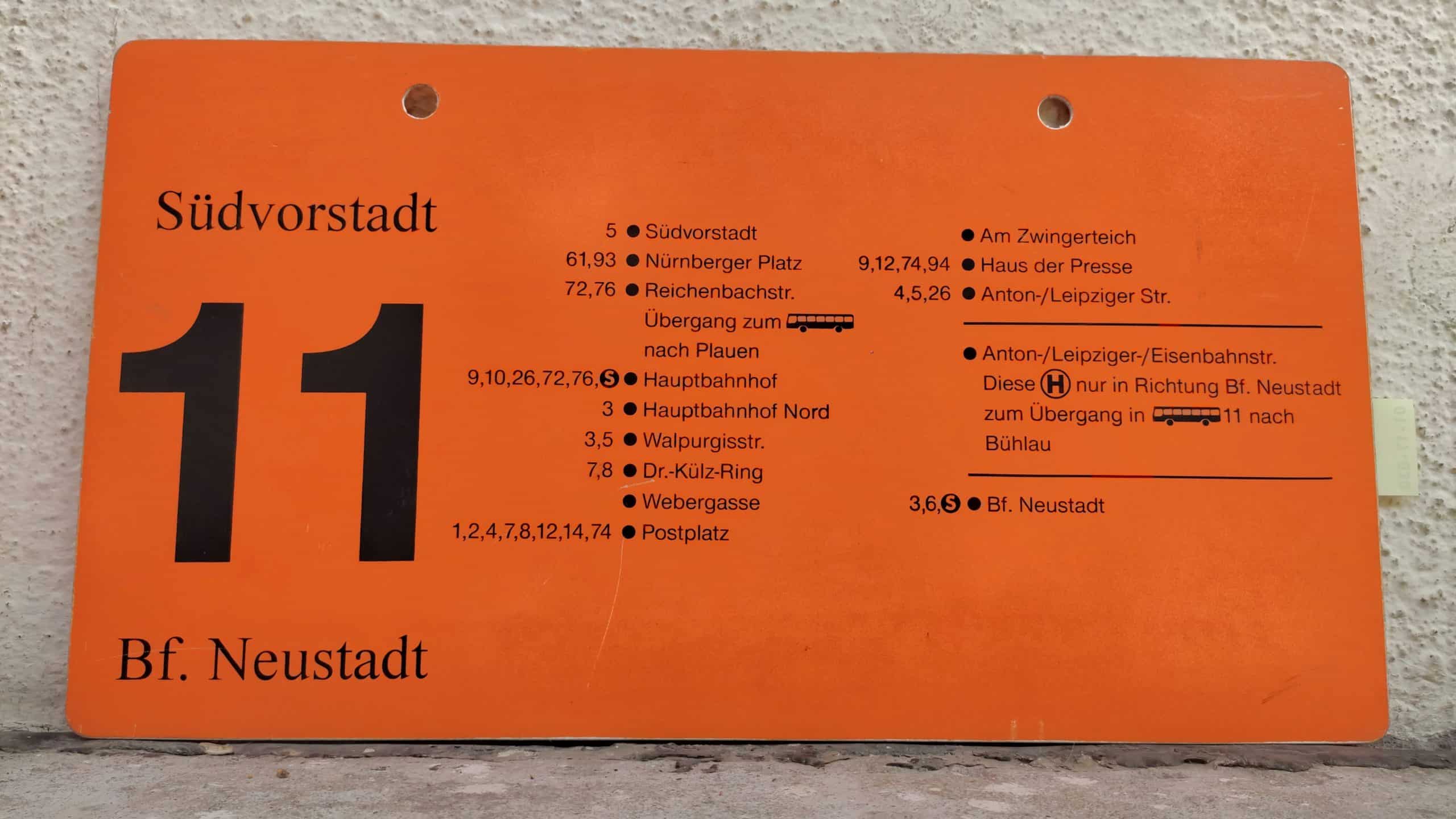 11 Südvorstadt – Bf. Neustadt #2