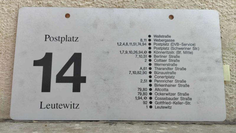 14 Postplatz – Leutewitz