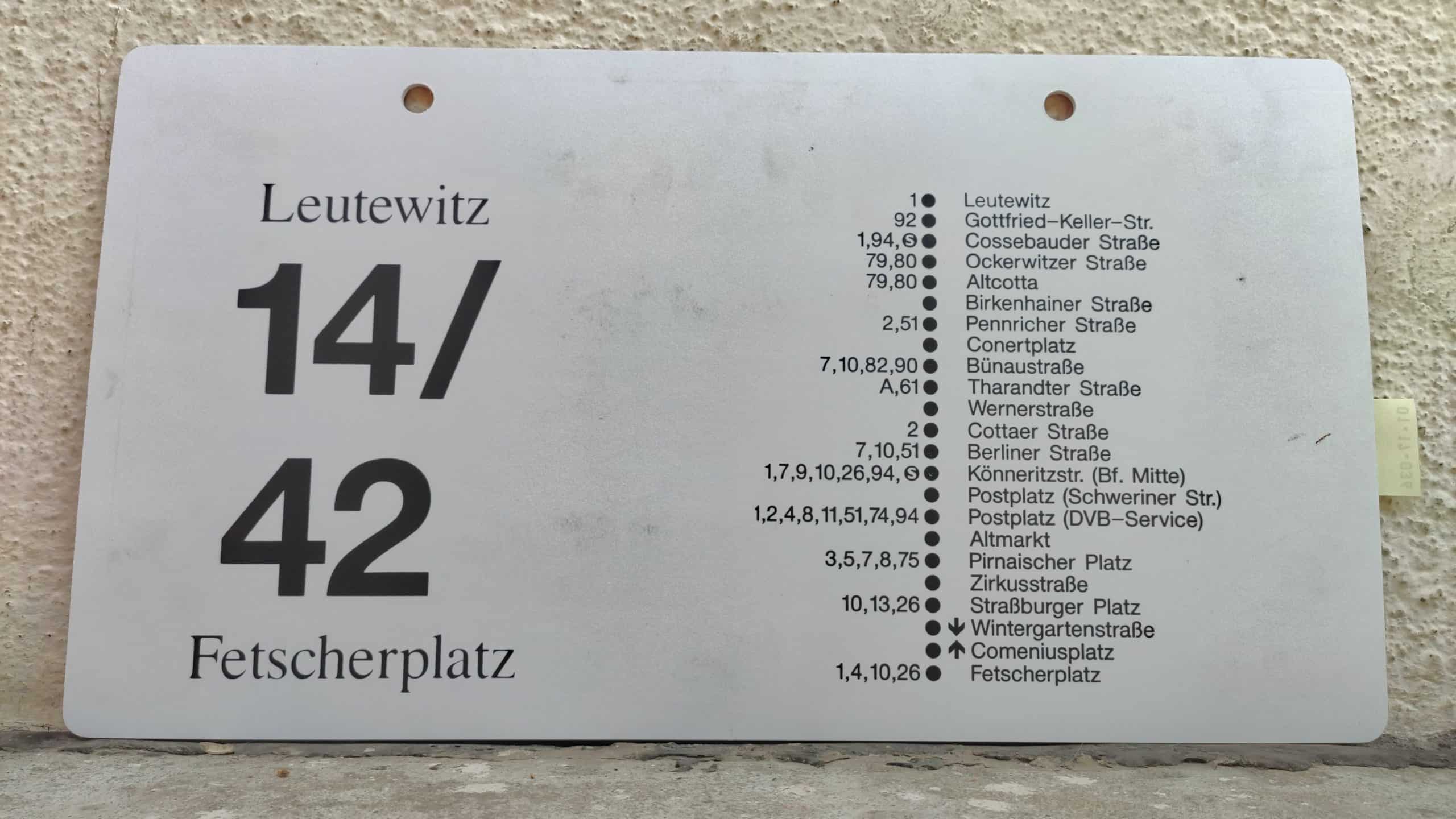 14/ 42 Leutewitz – Fetscherplatz #2