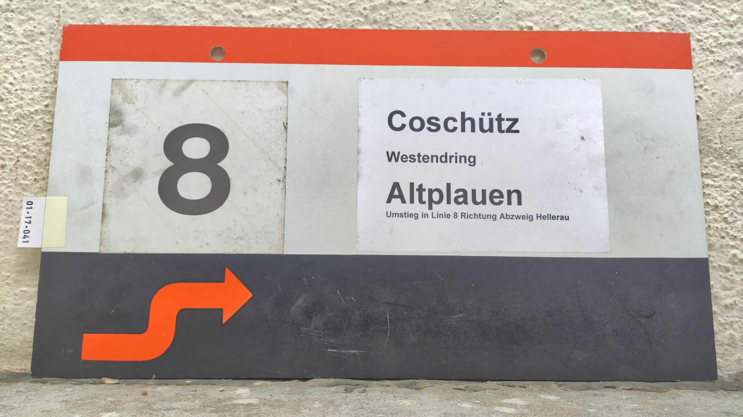 8 Coschütz – Altplauen Umstieg in Linie 8 Richtung Abzweig Hellerau #1