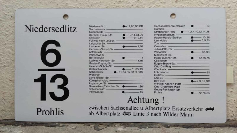 6/​13 Nie­der­sedlitz – Prohlis
