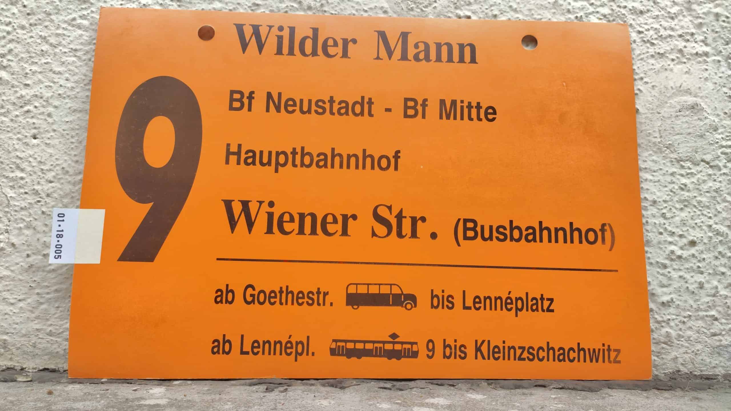 9 Wilder Mann – Wiener Str. (Busbahnhof)