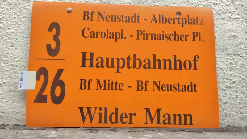 3/​26 Bf Neustadt – Haupt­bahnhof – Wilder Mann