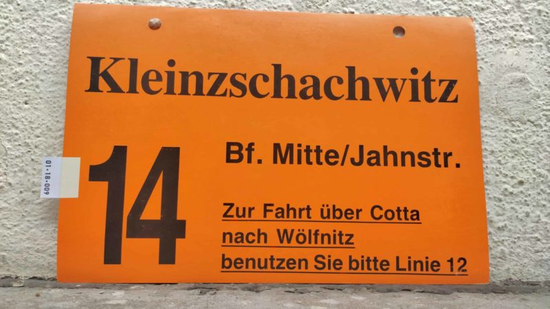 14 Klein­zschach­witz – Bf. Mitte/​Jahnstr.