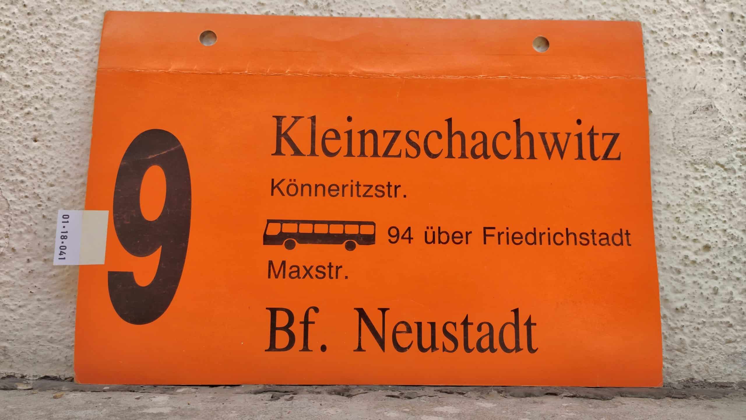 9 Kleinzschachwitz – Bf. Neustadt #1