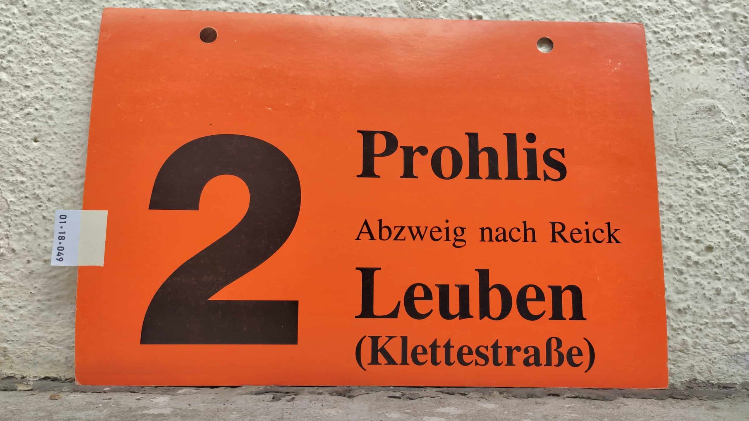 2 Prohlis – Leuben (Klettestraße)