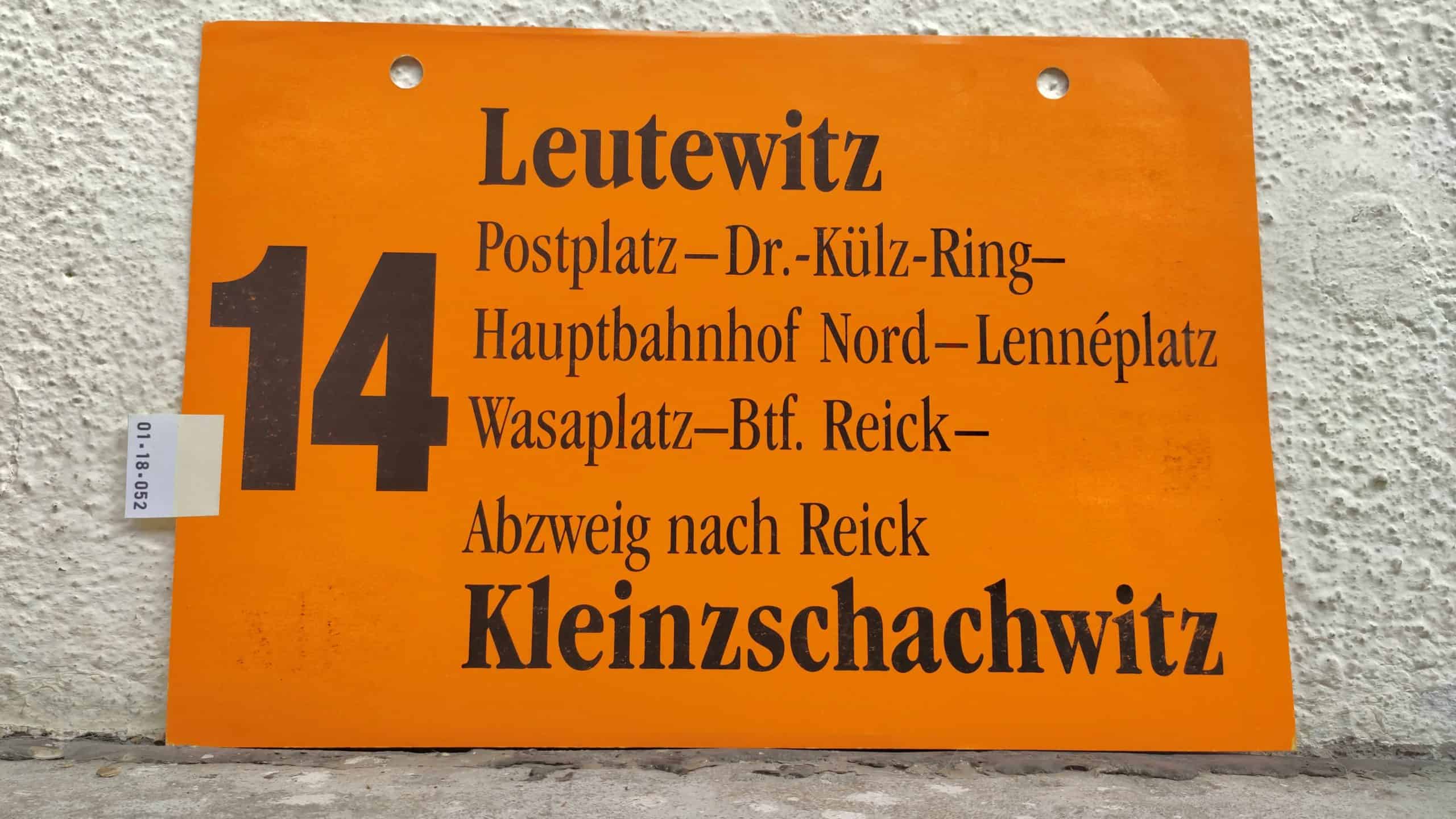 14 Leutewitz – Kleinzschachwitz