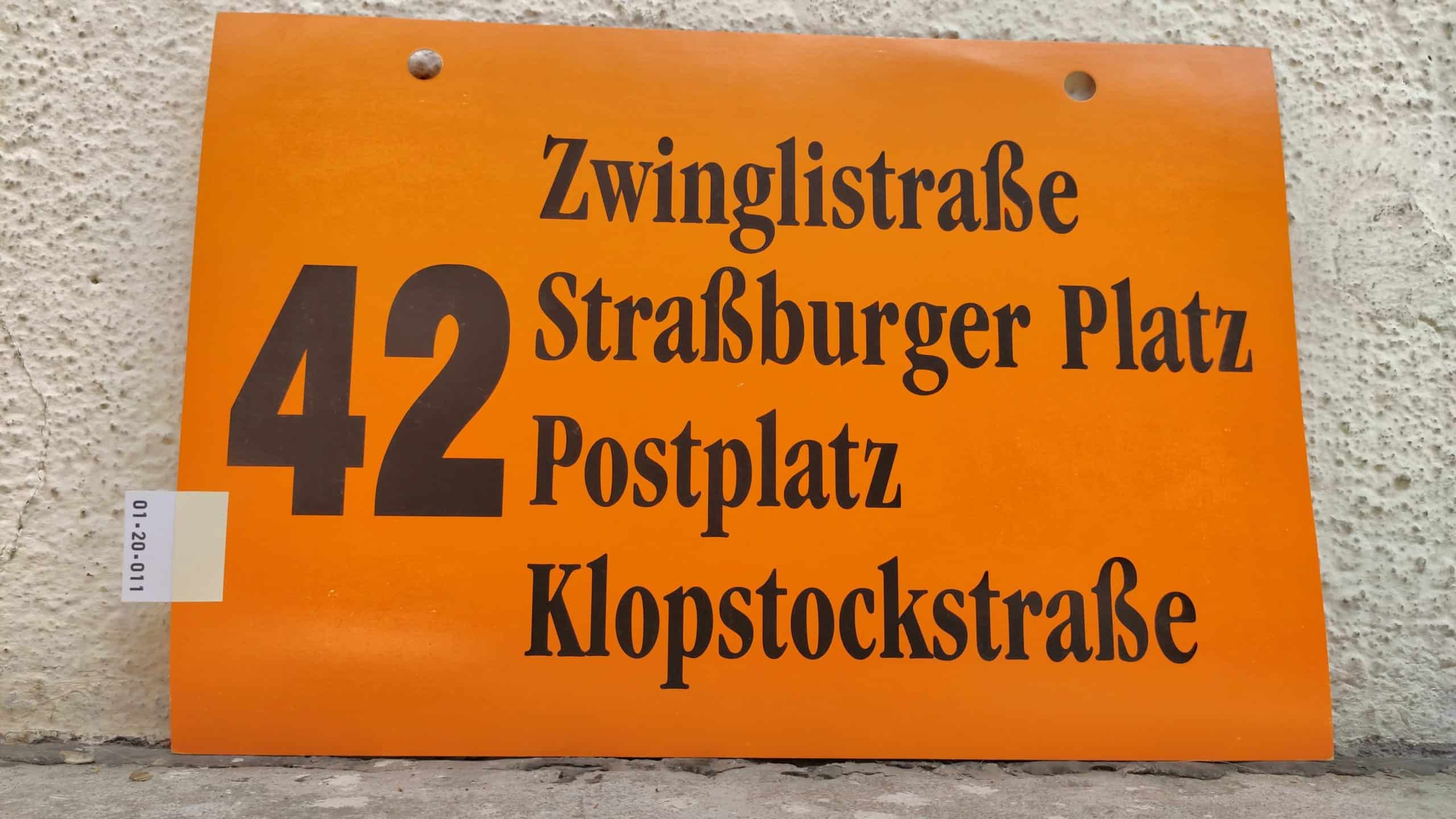 42 Zwinglistraße – Klopstockstraße